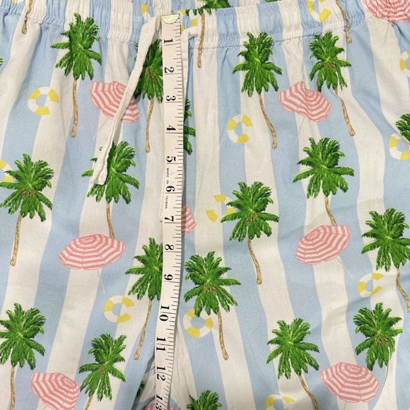 Sant & Abel X Gray Malin Palm Tree Pajamas Set Size L 100% Cotton Summer Cabana - Picture 12 of 15